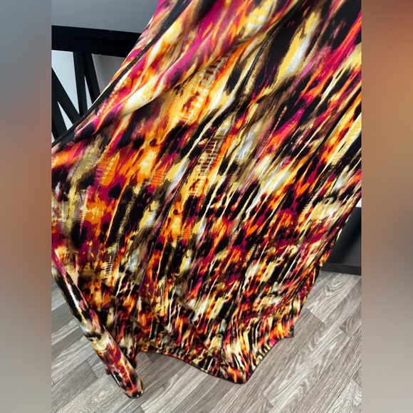 Sami & Jo Women’s Shift Paisley Long Dress Plus  Size 2XL Short Sleeve Pullover - Picture 4 of 10